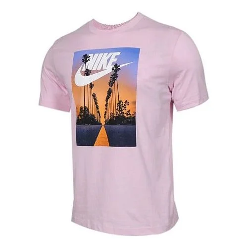 Nike Sportswear Round Neck Short Sleeve Pink BQ0716-663 - 1