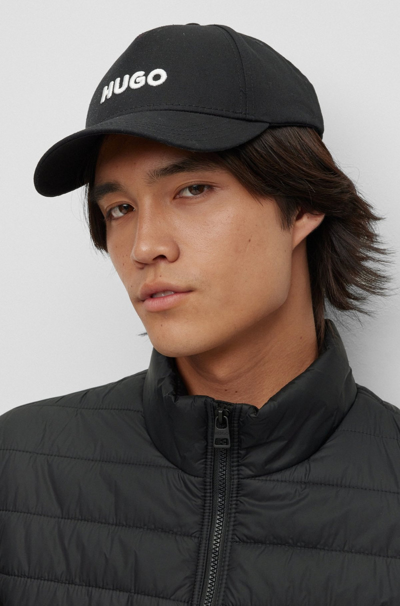 COTTON-TWILL CAP WITH EMBROIDERED LOGO AND SNAP CLOSURE 4