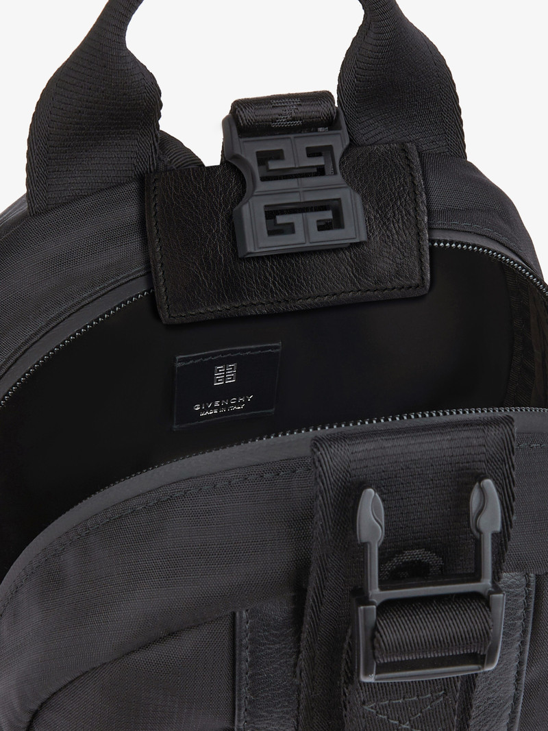 SMALL G-TRAIL BACKPACK IN NYLON AND LEATHER 5