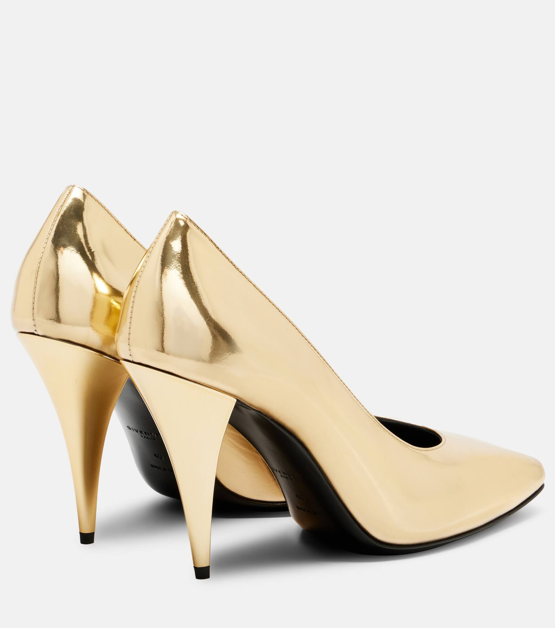 Sliced Square 95 patent leather pumps - 2