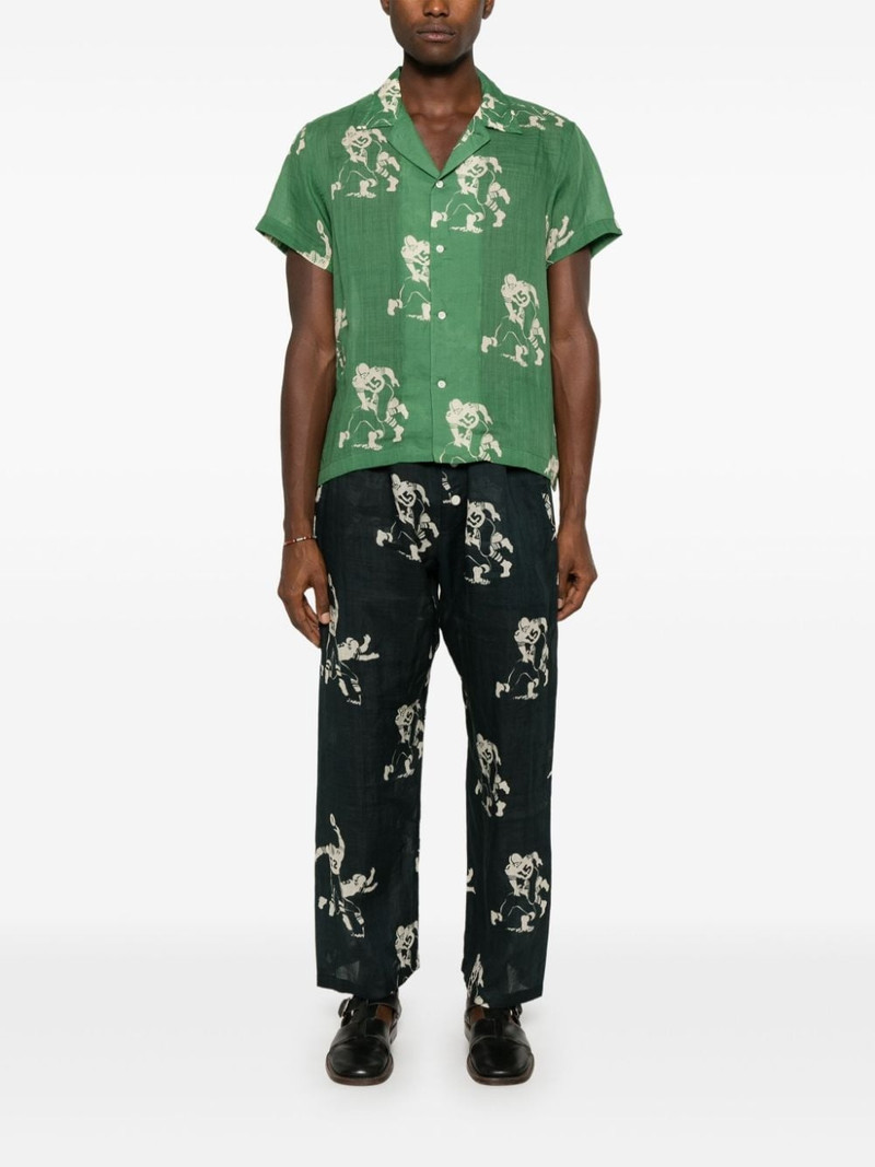 BODE Football-pattern trousers outlook