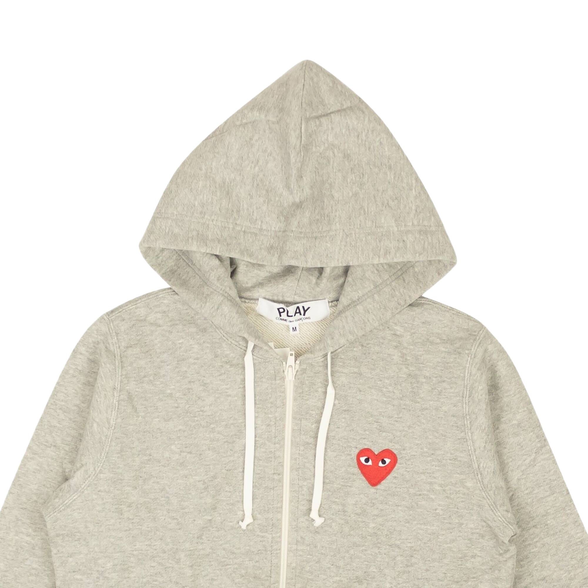 Comme des Garçons PLAY Multi Heart Hoodie 'Grey' - 3