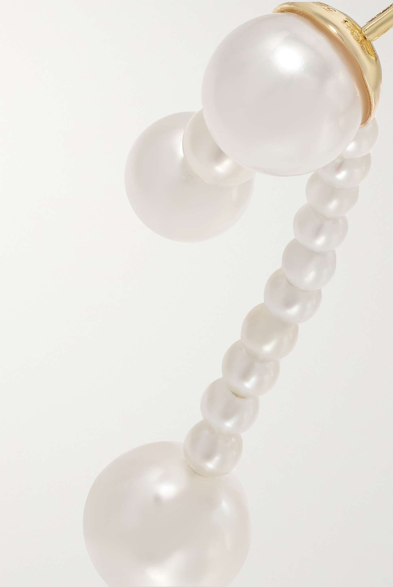 Ruban de Perle 14-karat gold pearl earrings - 4