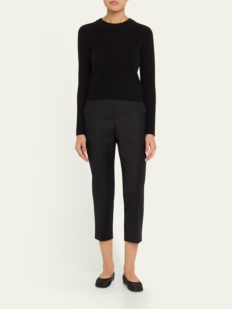 Theory Treeca Virgin Wool Flannel Cropped Pull-On Pants outlook