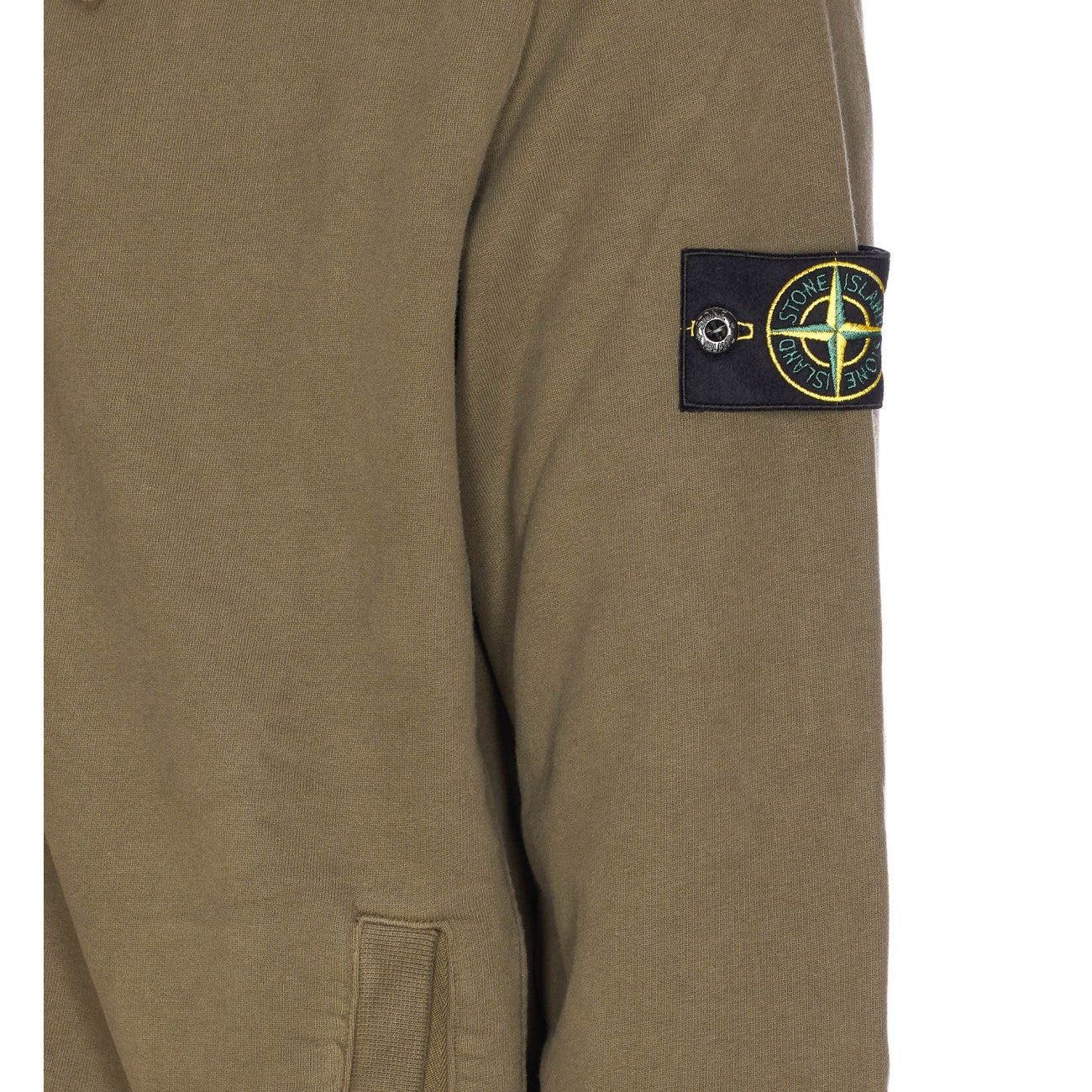 Stone Island Men Logo Zipped Hoodie - 2