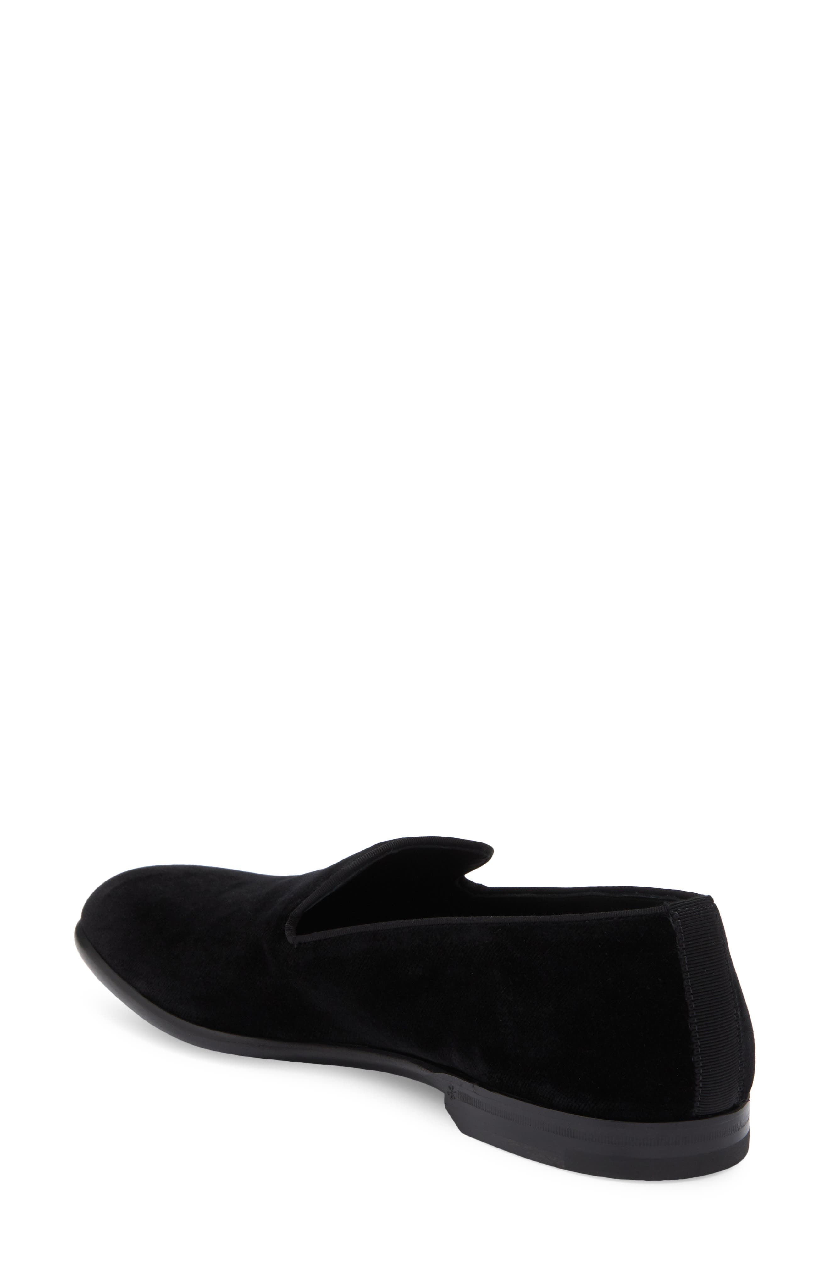 Dolce&Gabbana Velveteen Venetian Loafer in 80999 Black at Nordstrom - 2