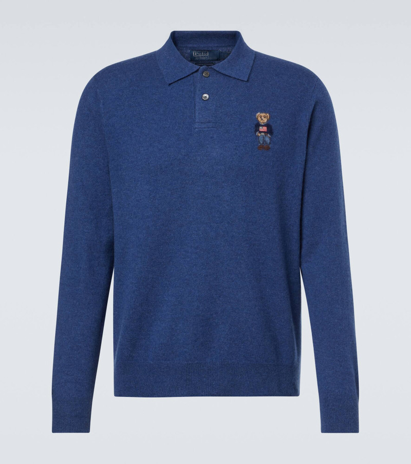 Polo Bear cashmere polo sweater 1