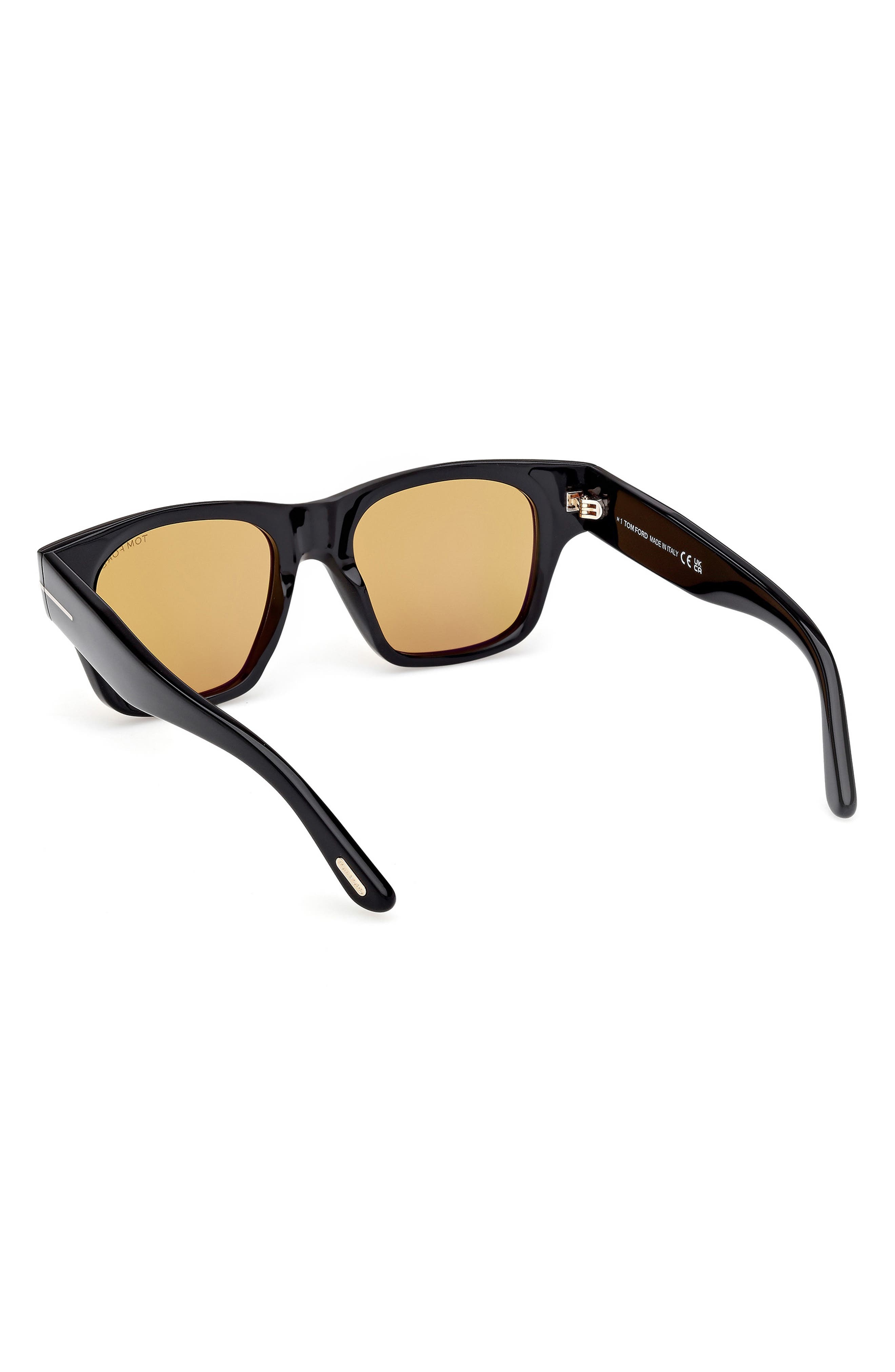 TOM FORD 53mm Square Sunglasses in Shiny Black Eco /Vicuna at Nordstrom - 4