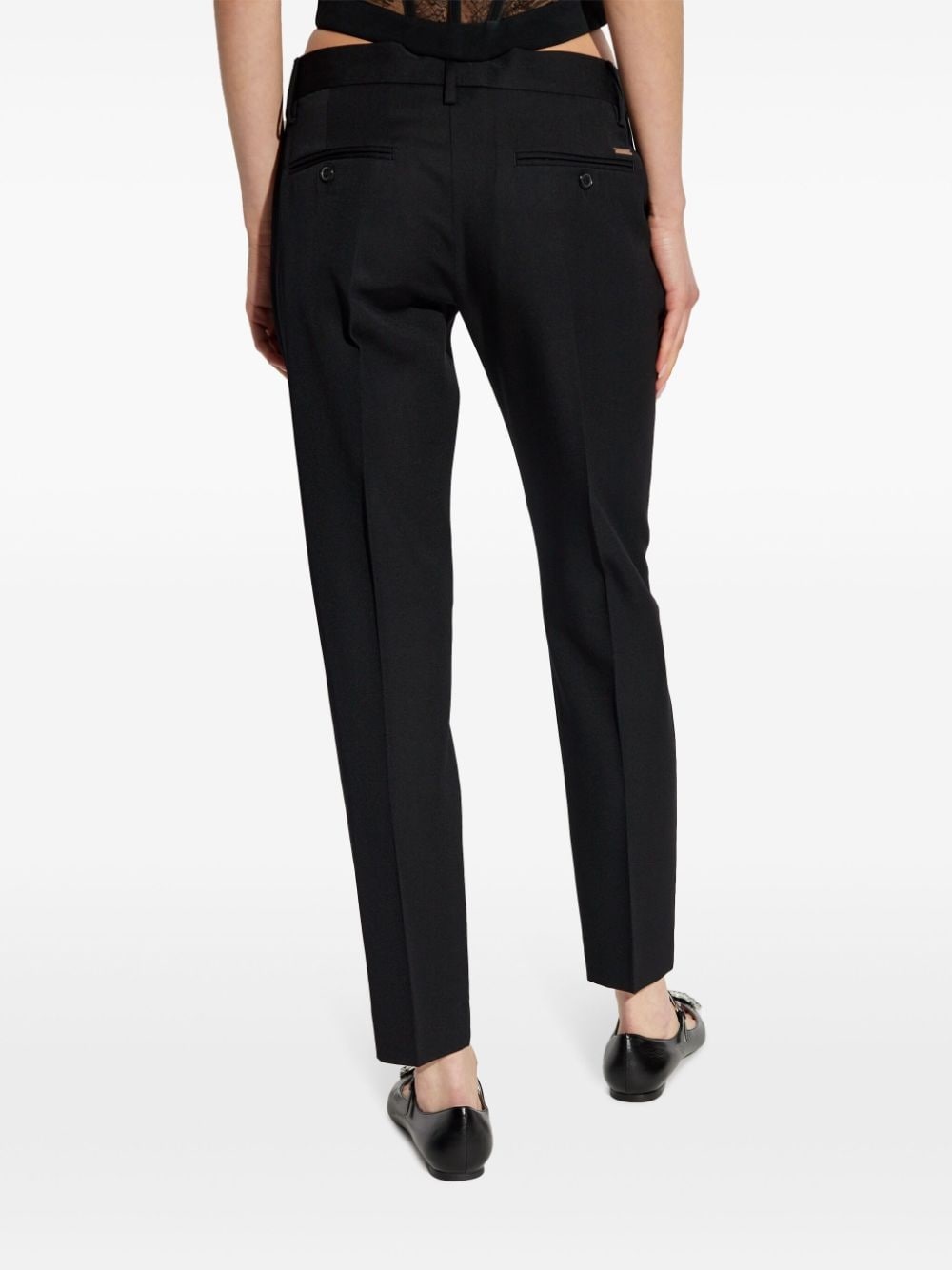 straight-leg tailored trousers - 4