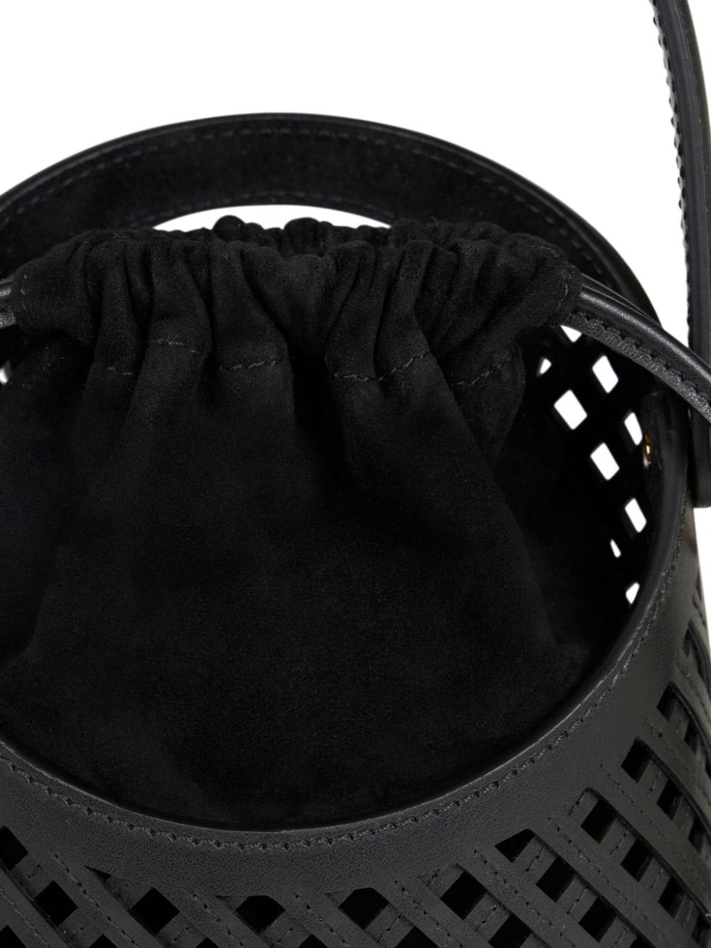 medium Saturno grid cut-out crossbody bag - 9