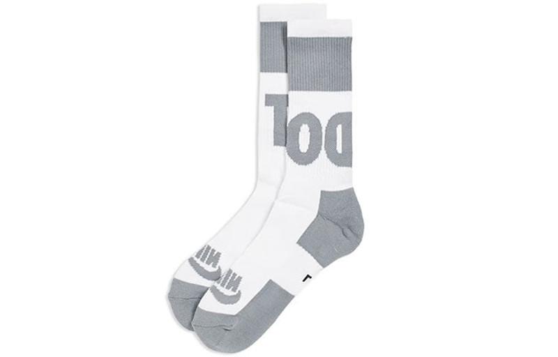 Nike Nike Logo Alphabet Jacquard Sports Socks 1 2 Pairs Gray SX5770-938 outlook