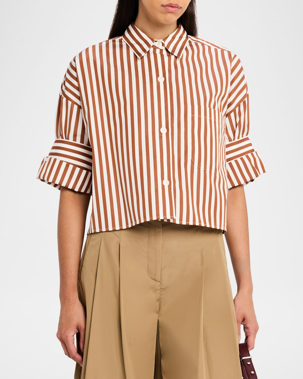 Next Ex Striped Button-Front Shirt - 4