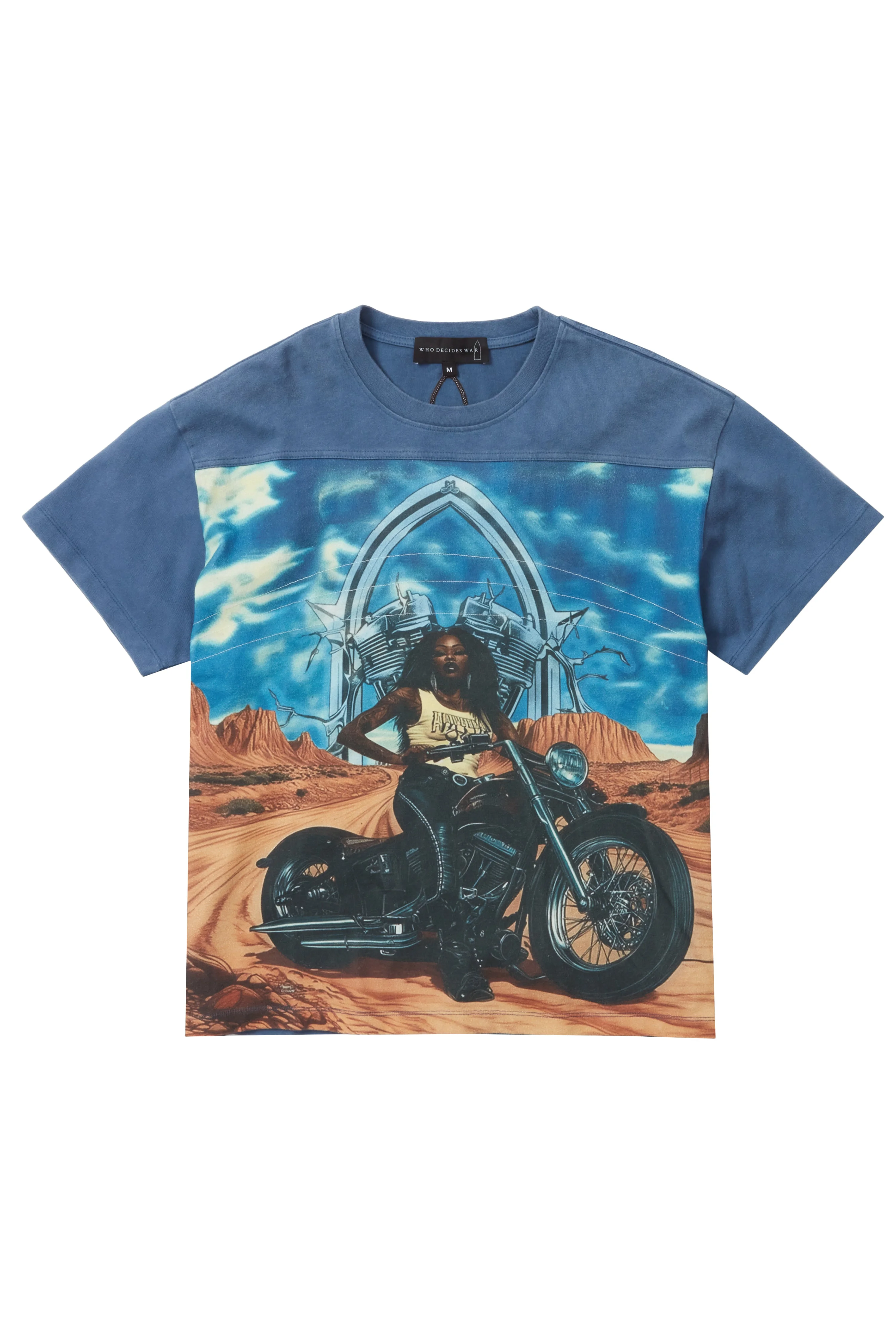 BIKER JERSEY VINTAGE GREY MULTI - 1