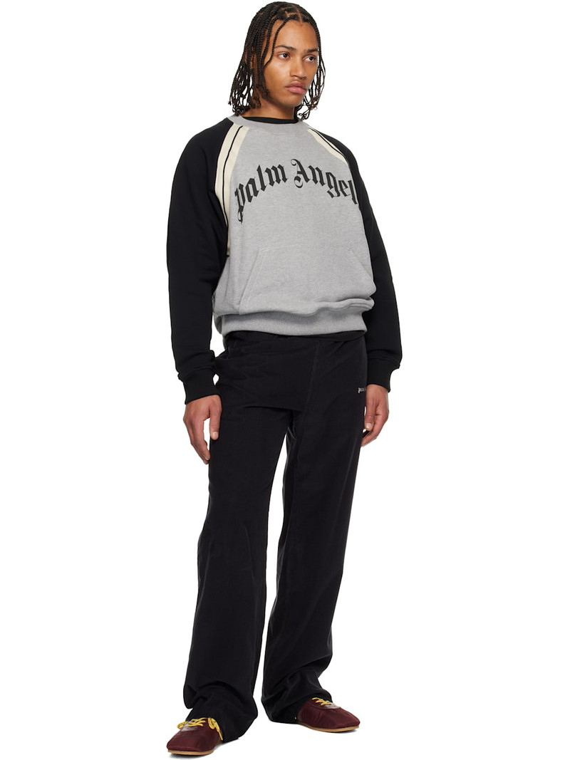 Palm Angels Black Classic Logo Cord Travel Trousers outlook