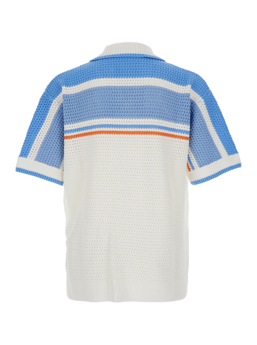 Casablanca Men White Shirt With Classic Collar And Chest Logo Patch In Cotton Man - 2