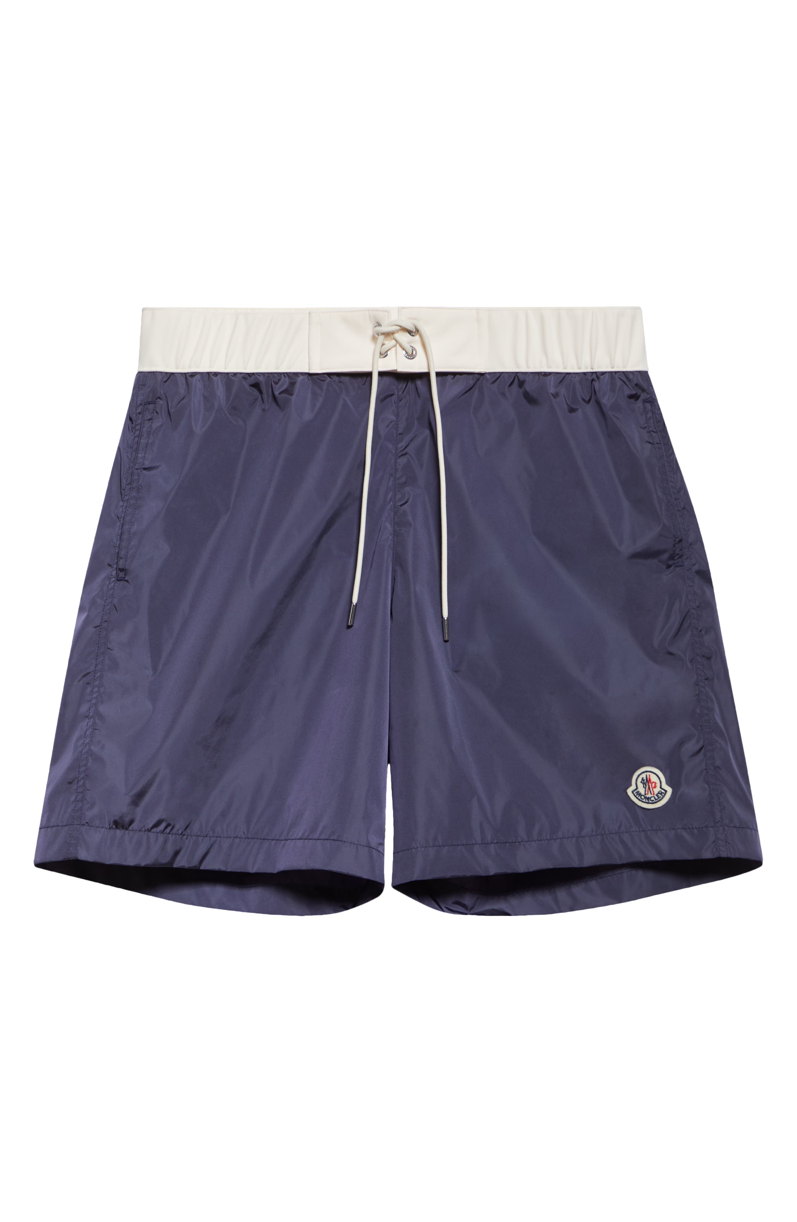 Moncler Logo Patch Swim Trunks in Inkling at Nordstrom - 6