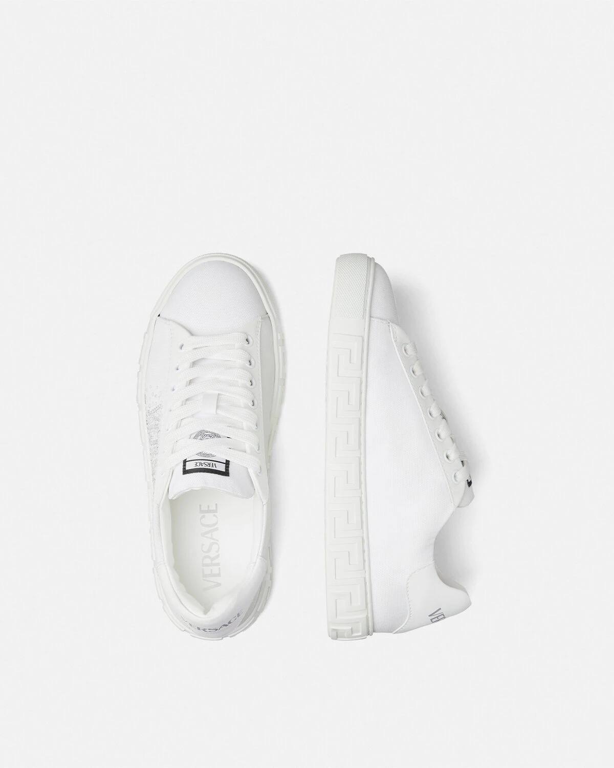 Crystal Logo Greca Sneakers - 4