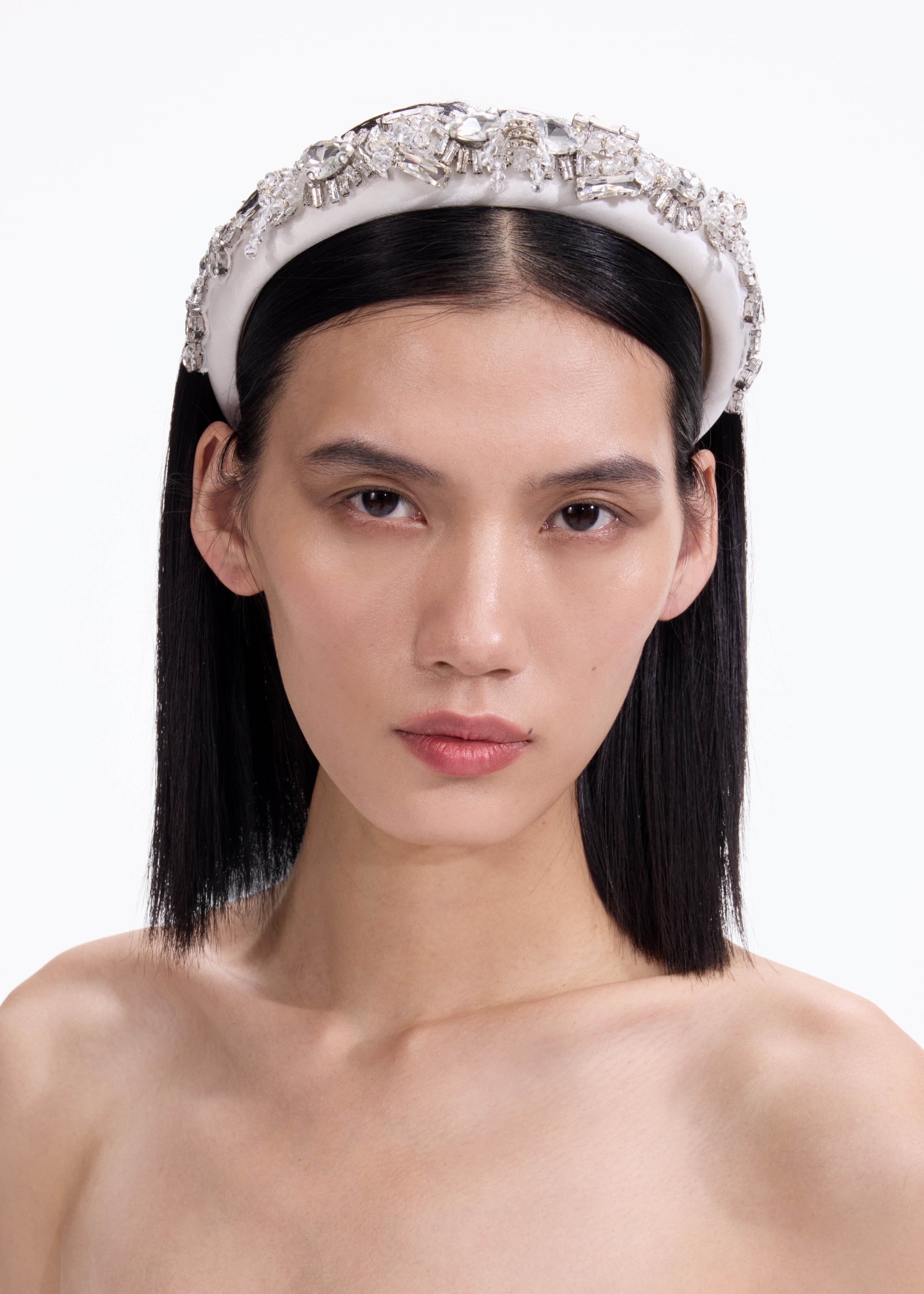 Embellished Satin Headband - 3