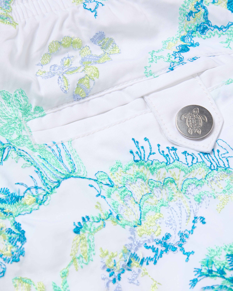 MEN EMBROIDERED SWIM TRUNKS CORAL REEF - LIMITED EDITION 5