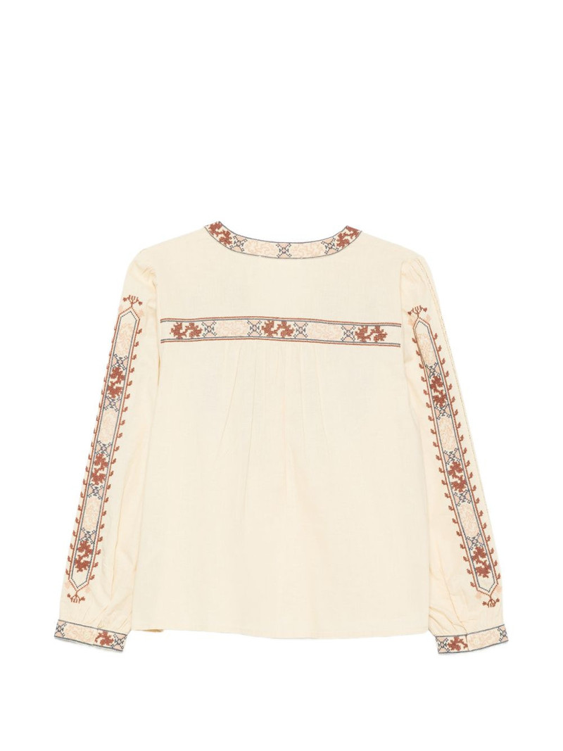 ba&sh Faustina embroidered blouse outlook