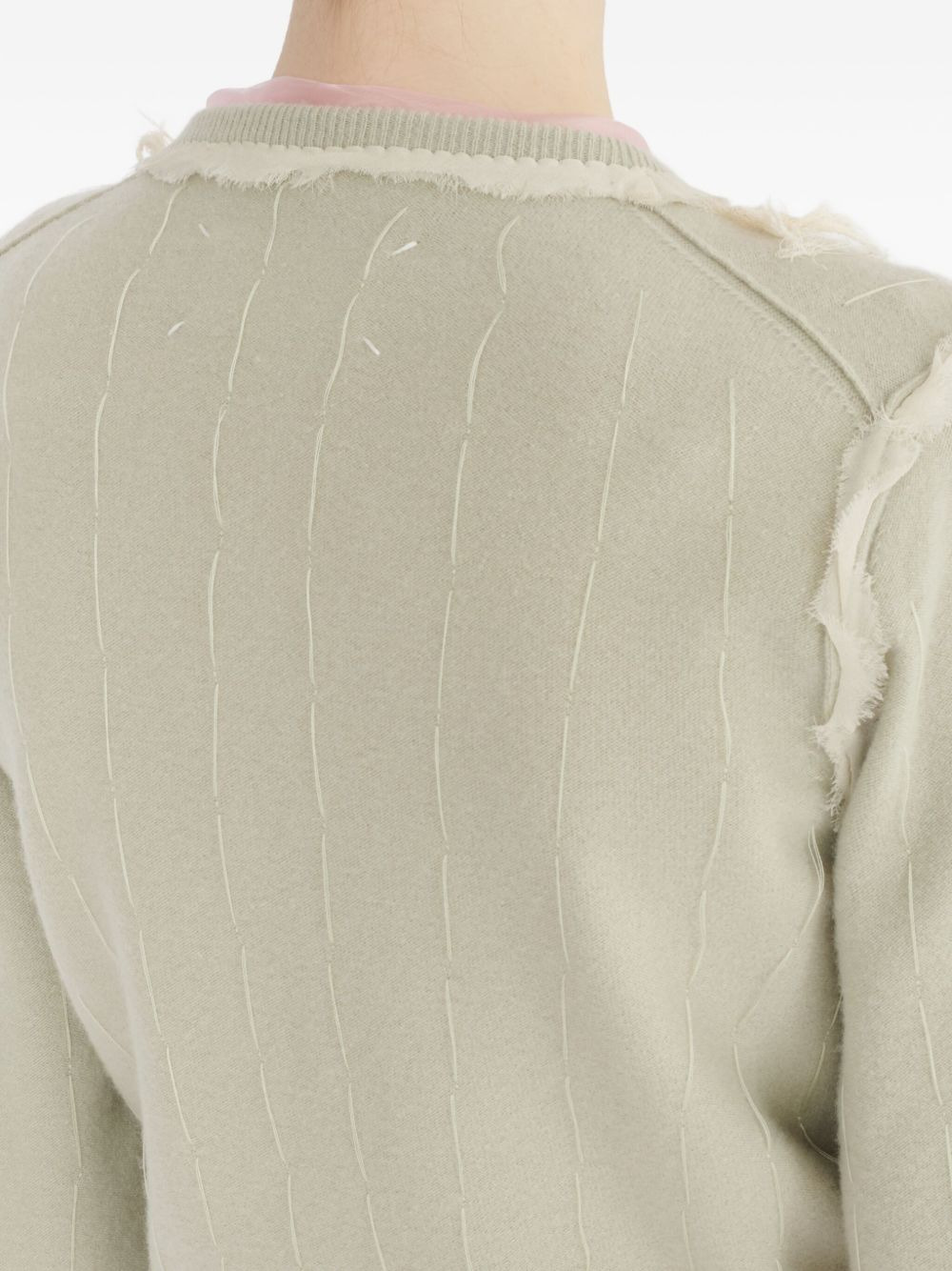 frayed cardigan - 7