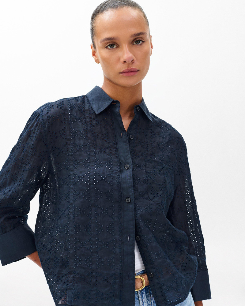 rag & bone Lucia Eyelet Shirt outlook
