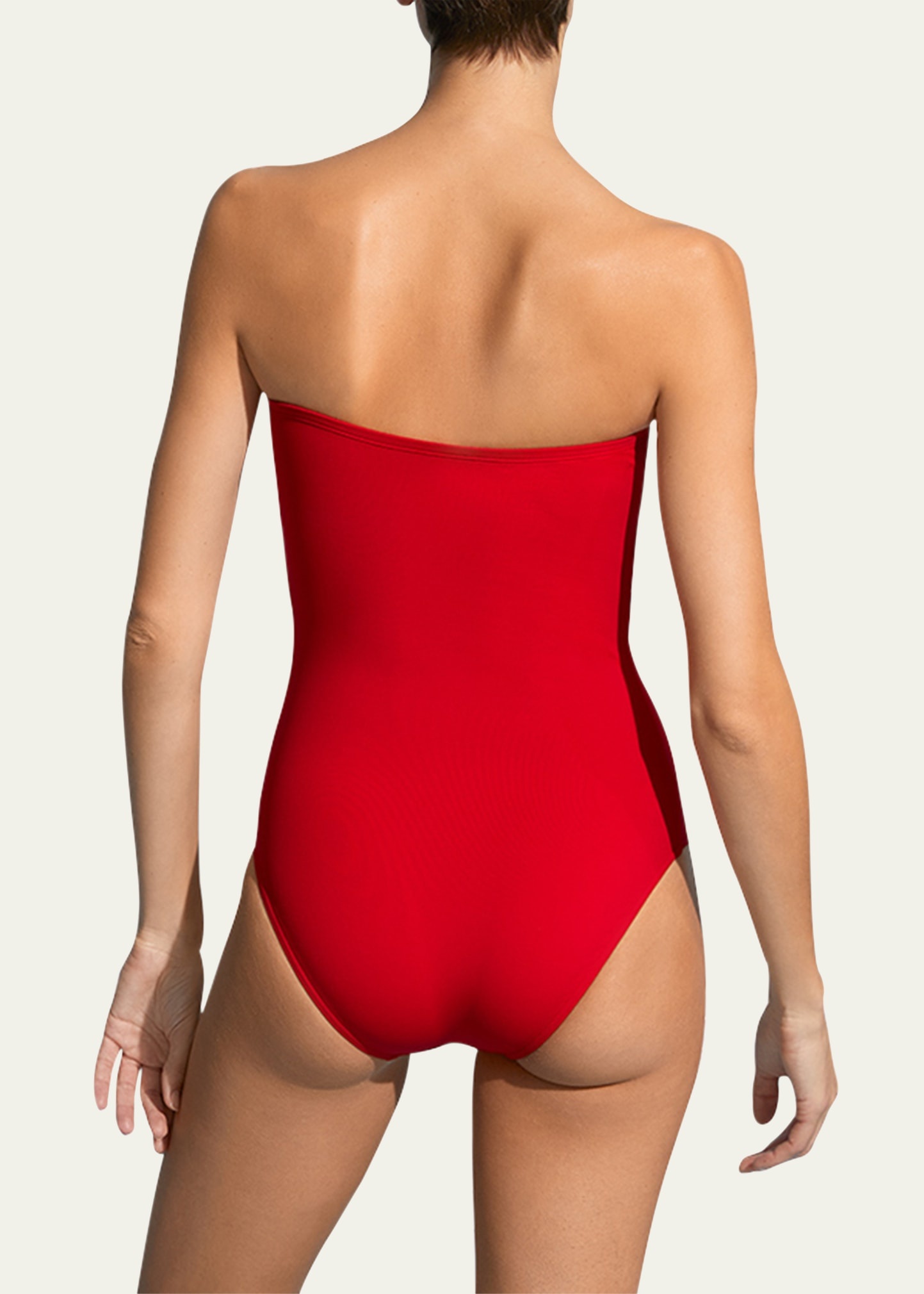Cassiopee Strapless U-Hardware One-Piece Swimsuit - 3