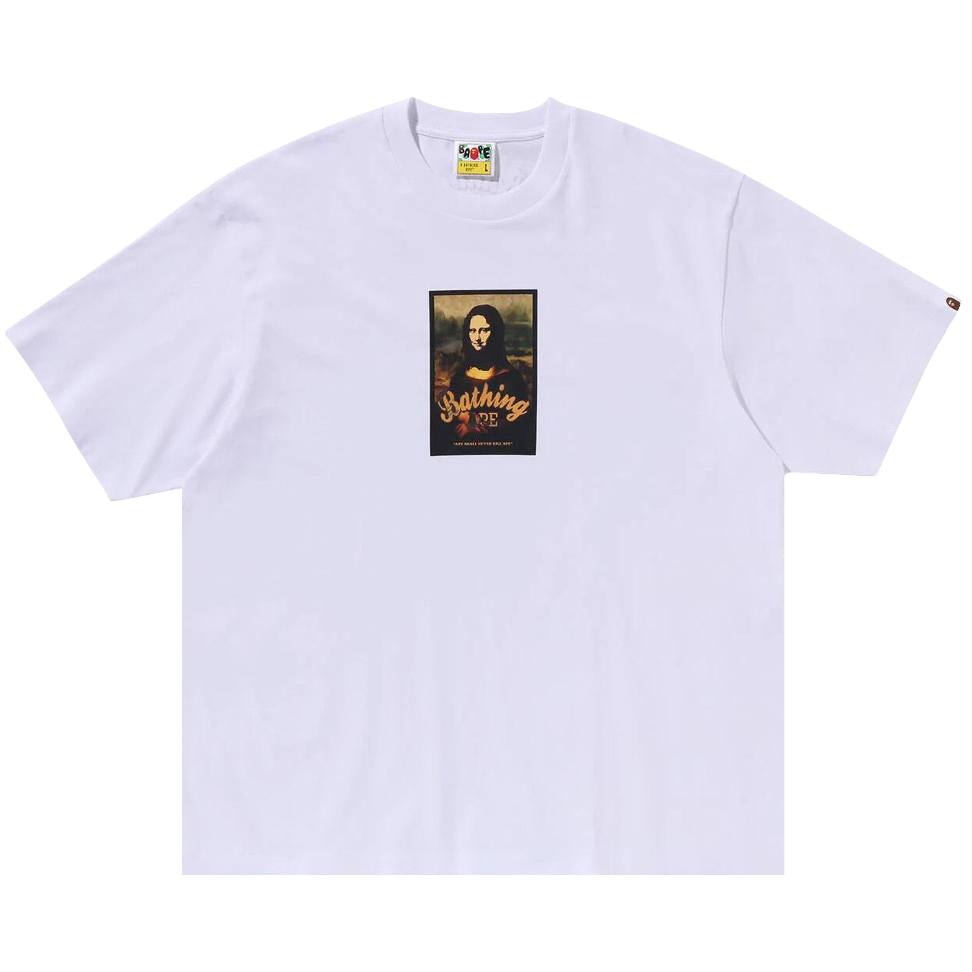 BAPE Art Print Relaxed Fit Tee 'White' - 1