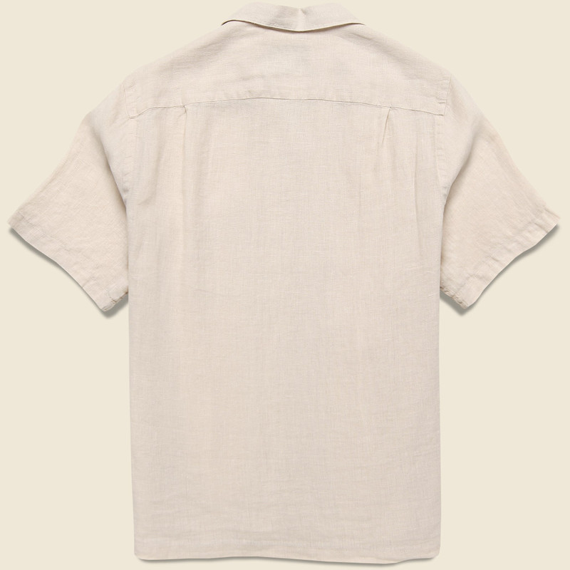 Portuguese Flannel Linen Camp Shirt - Raw outlook