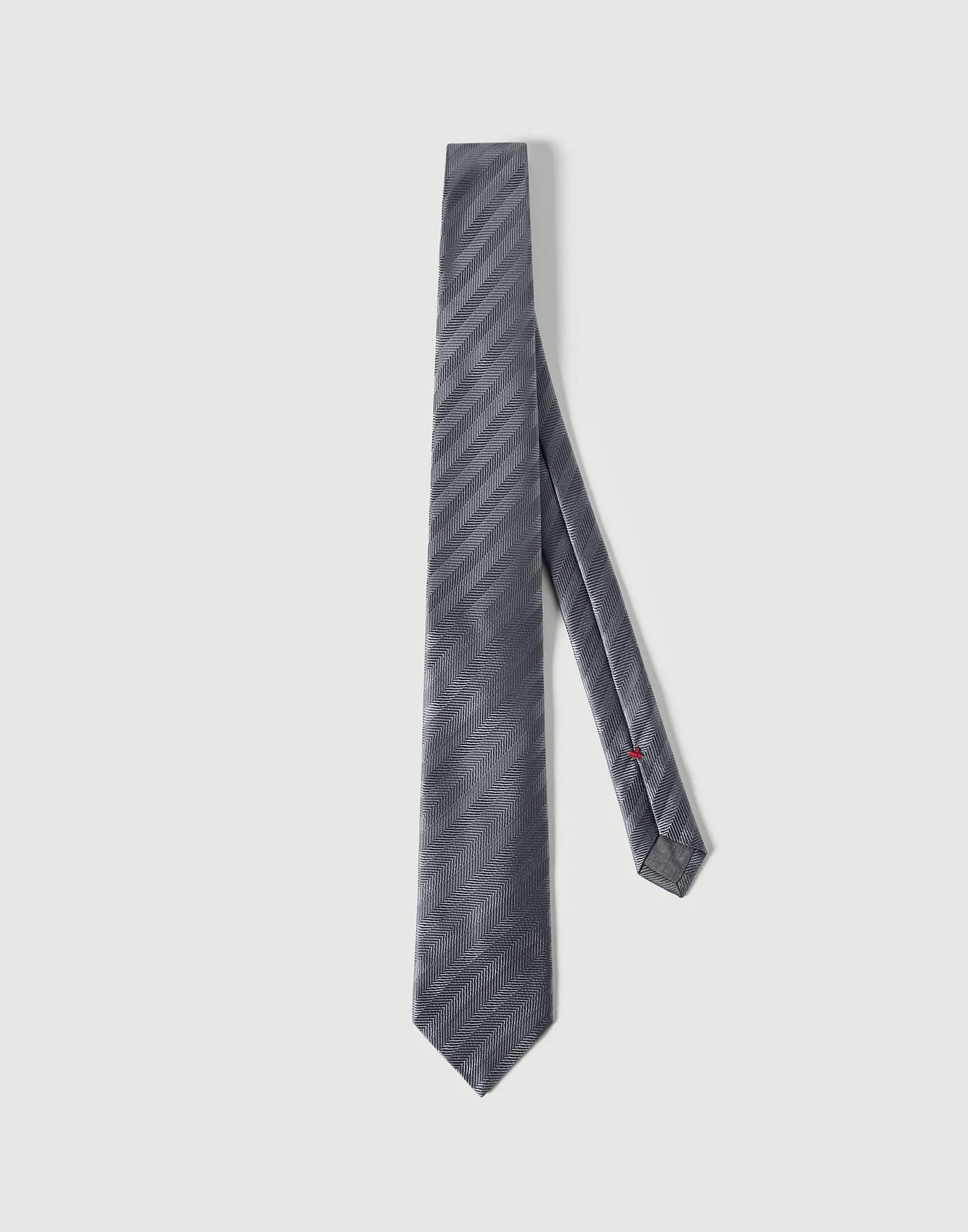Silk chevron tie - 1