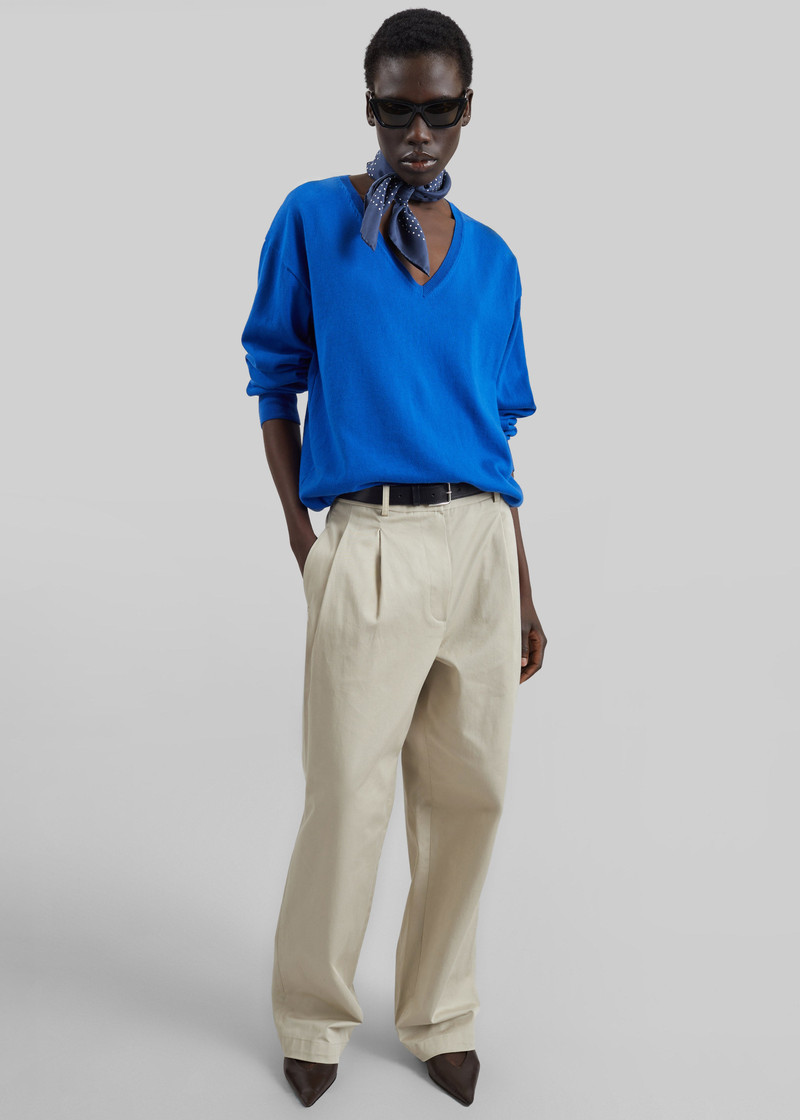 Meera V-Neck Sweater - Cobalt 4