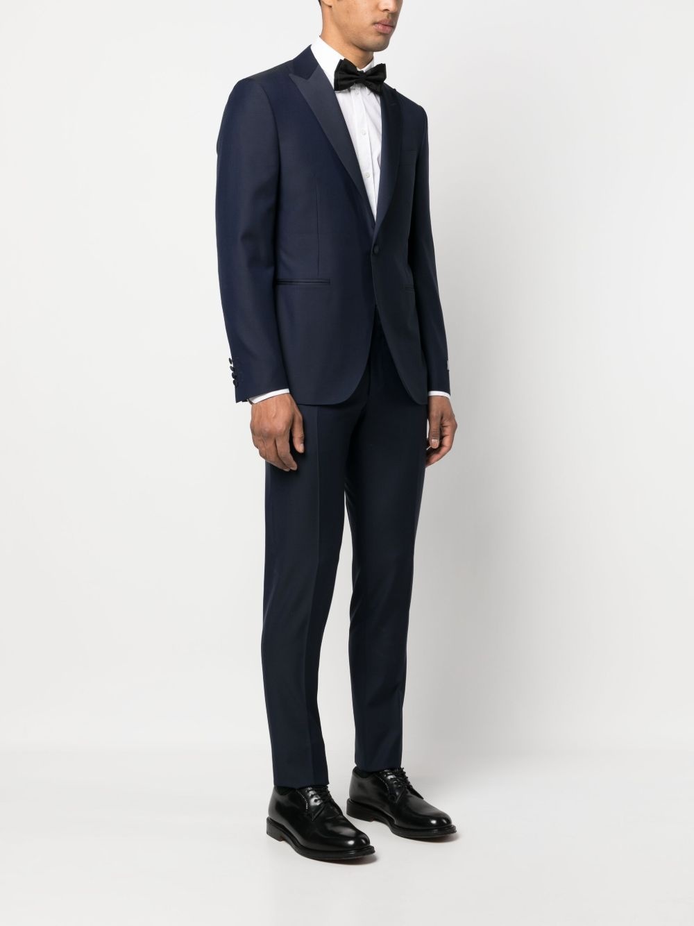 single-breasted wool dinner suit - 3