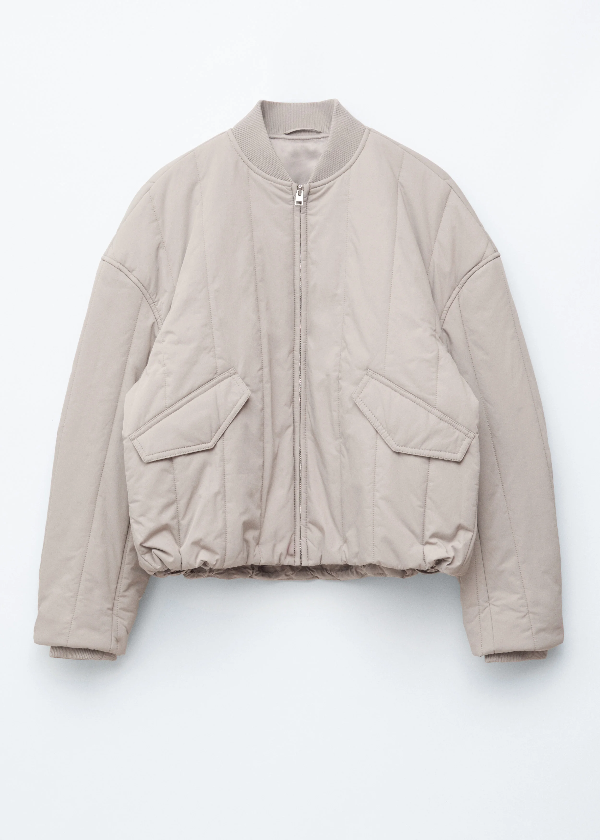 Oversized Bomber Jacket - 1