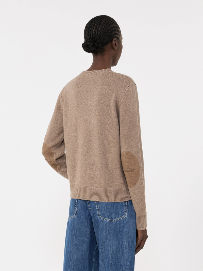 FRESIA Wool and cashmere sweater with patch detail - CAMEL 4