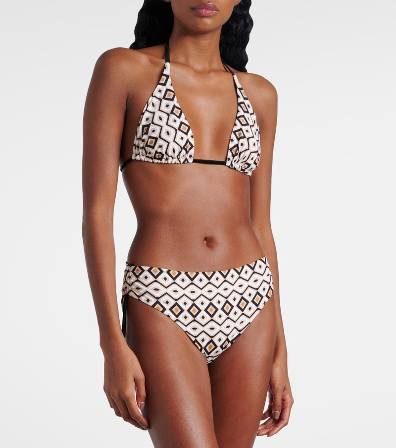 Max Mara Amedea printed bikini top outlook