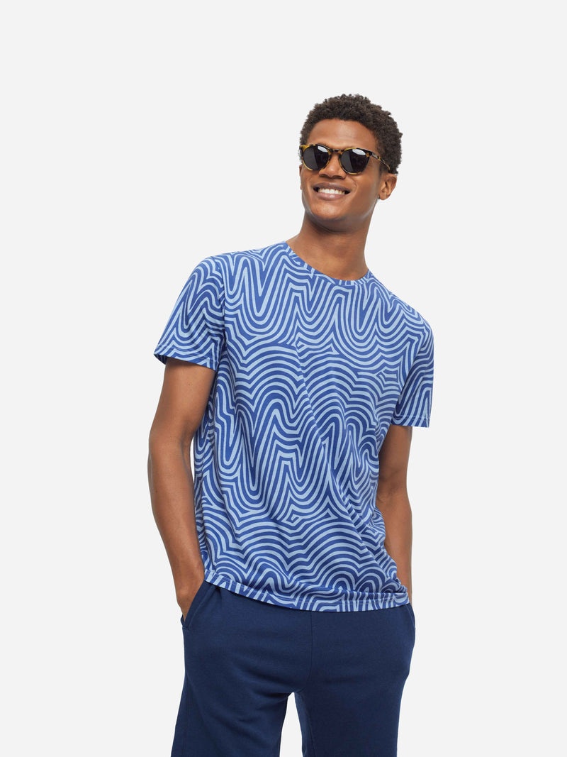 Men's T-Shirt Robin 11 Pima Cotton Blue - 2