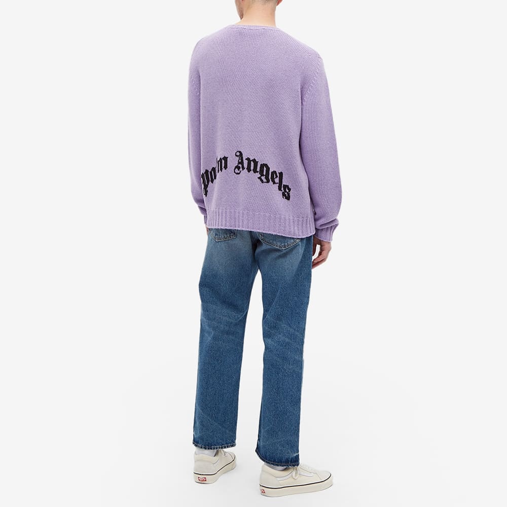 Palm Angels Curved Logo Crew Knit - 6