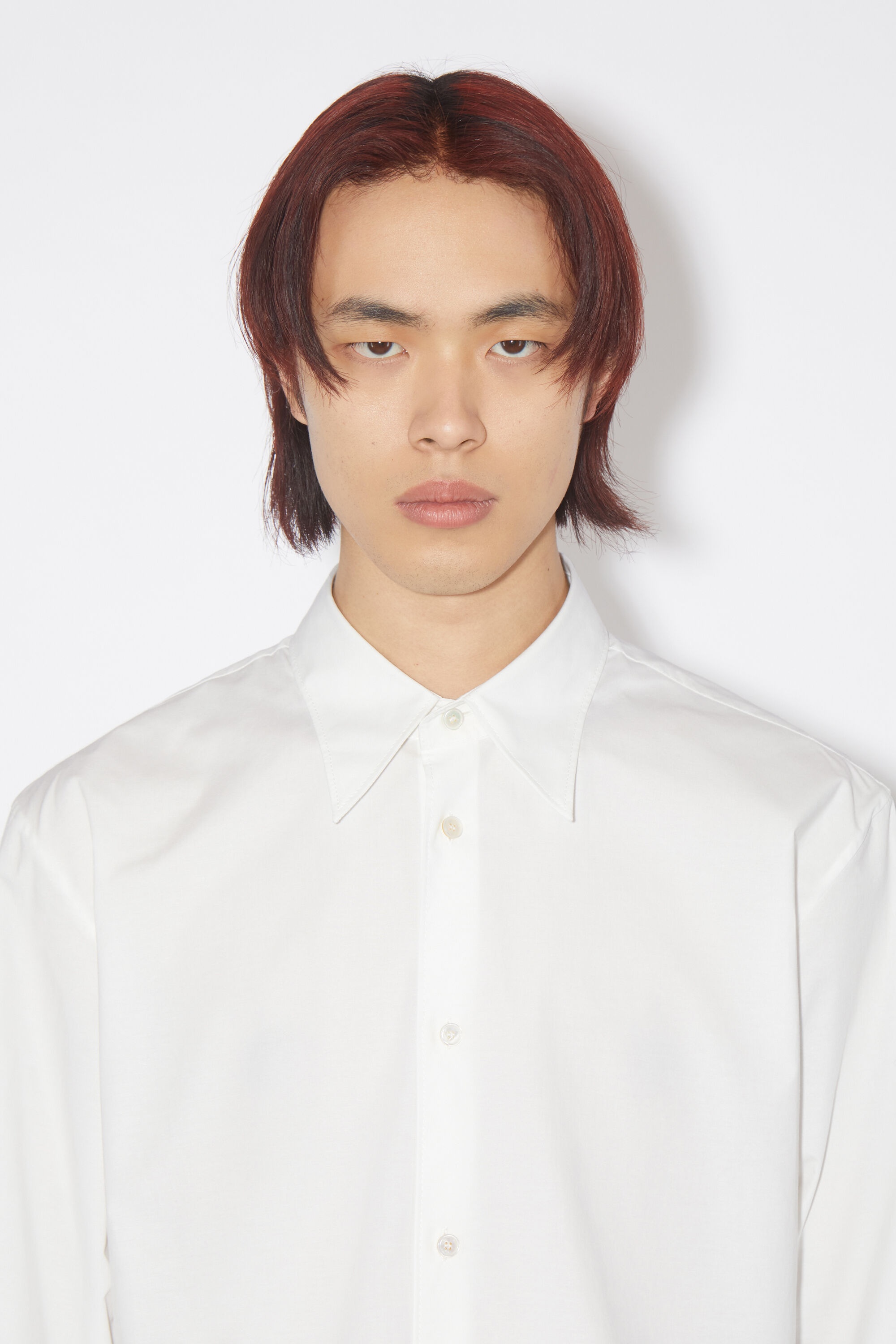 Button-up shirt - White - 5