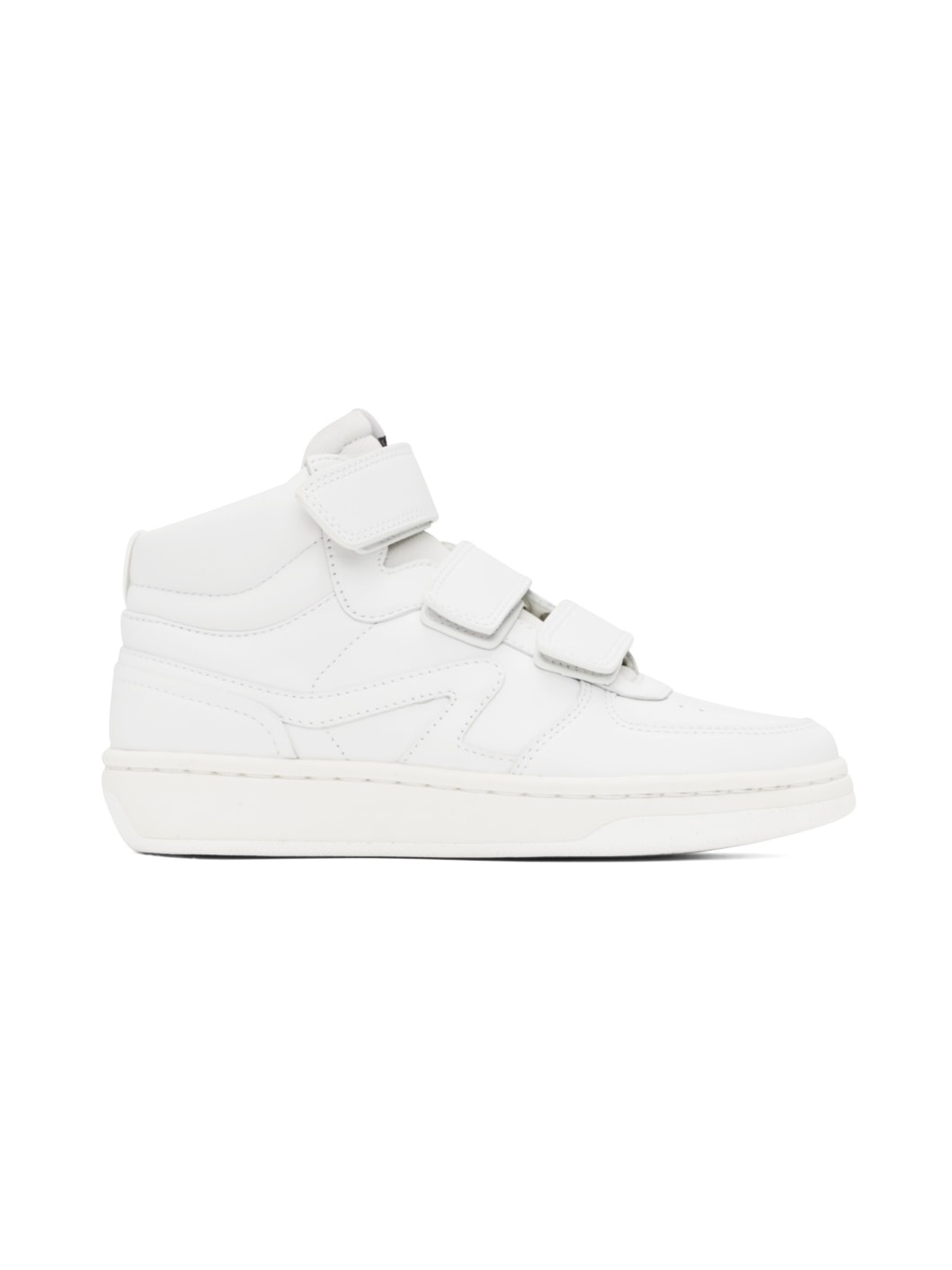 White Retro Court Sneakers - 1
