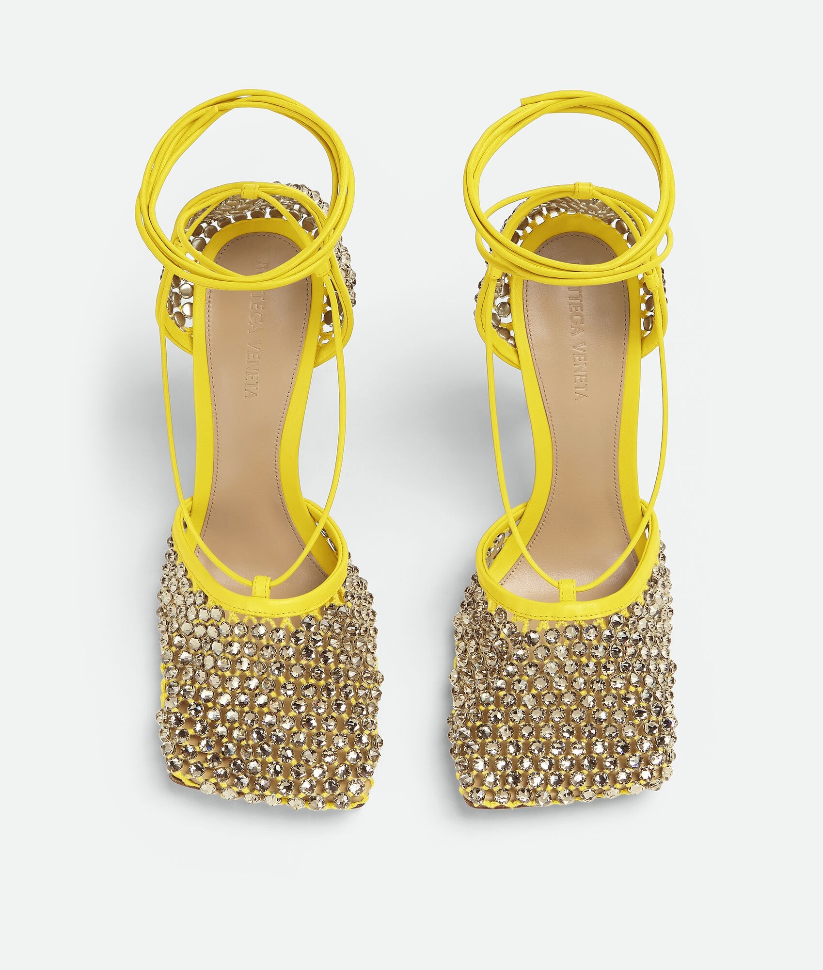 sparkle stretch lace-up sandal - 4