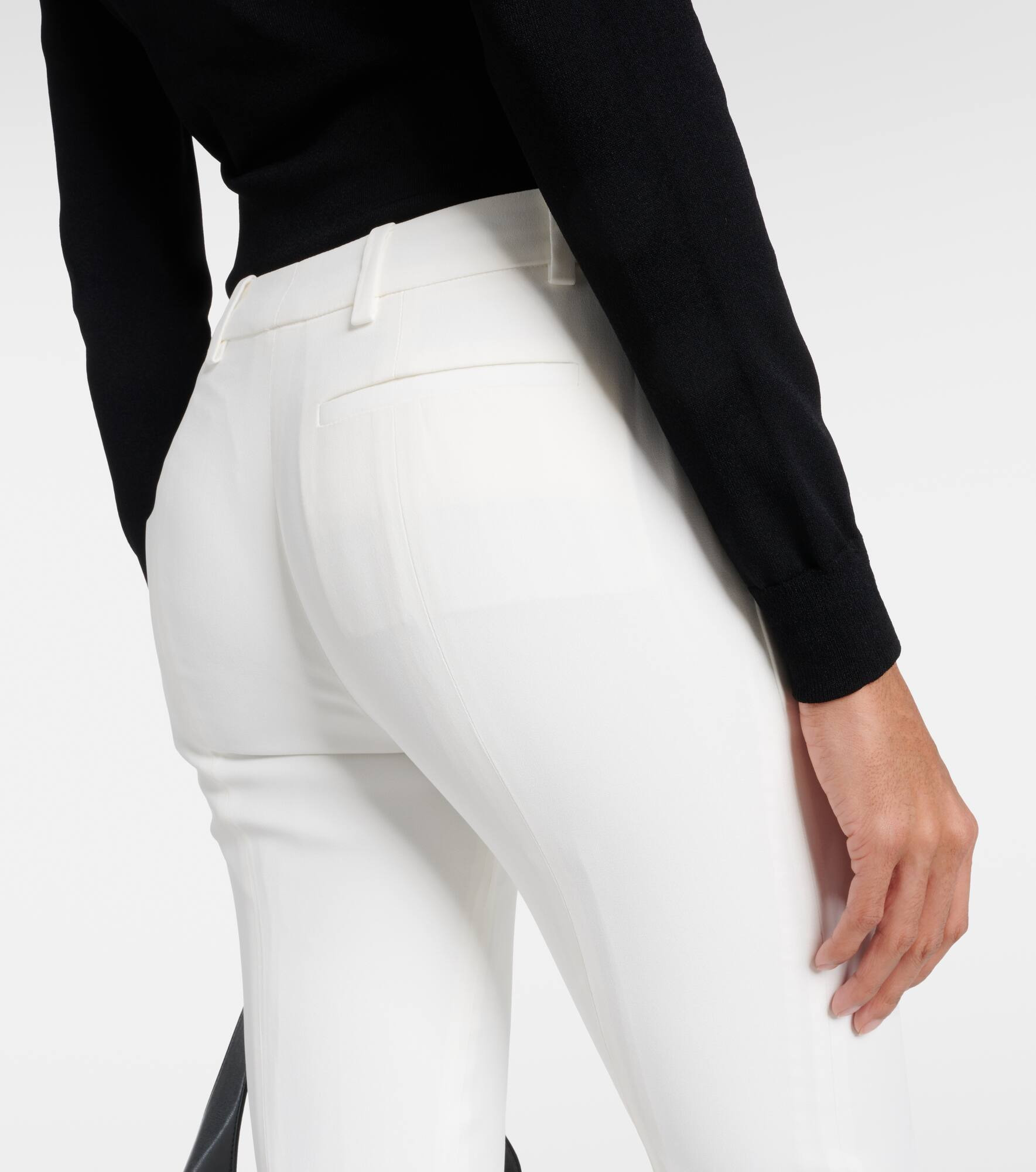 Mid-rise flared pants - 6