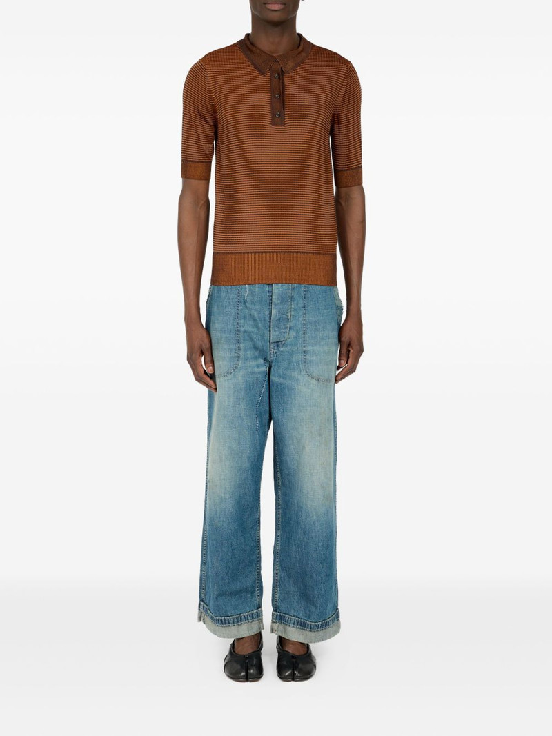 Maison Margiela striped polo shirt outlook