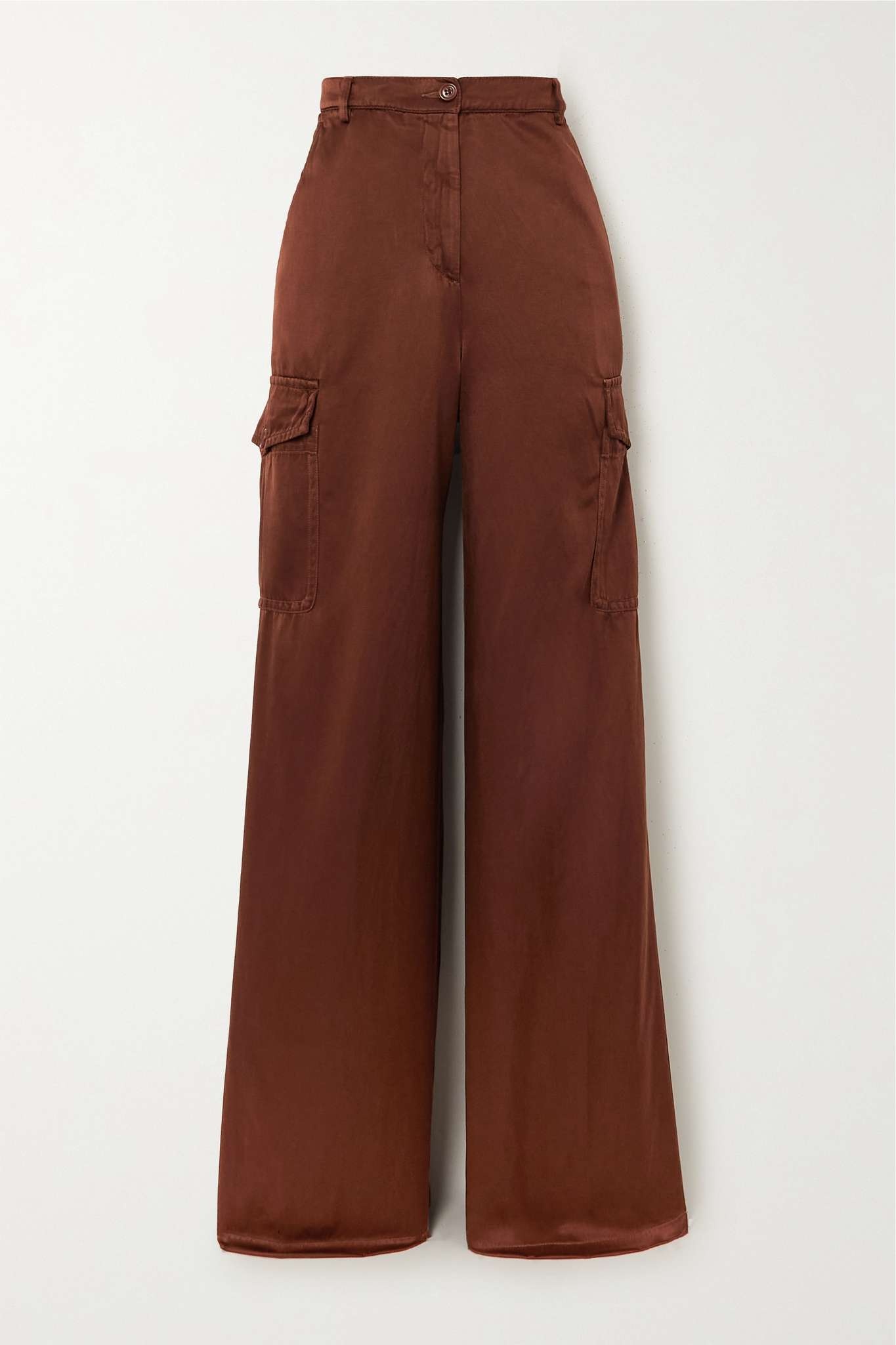 Faille straight-leg cargo pants - 1