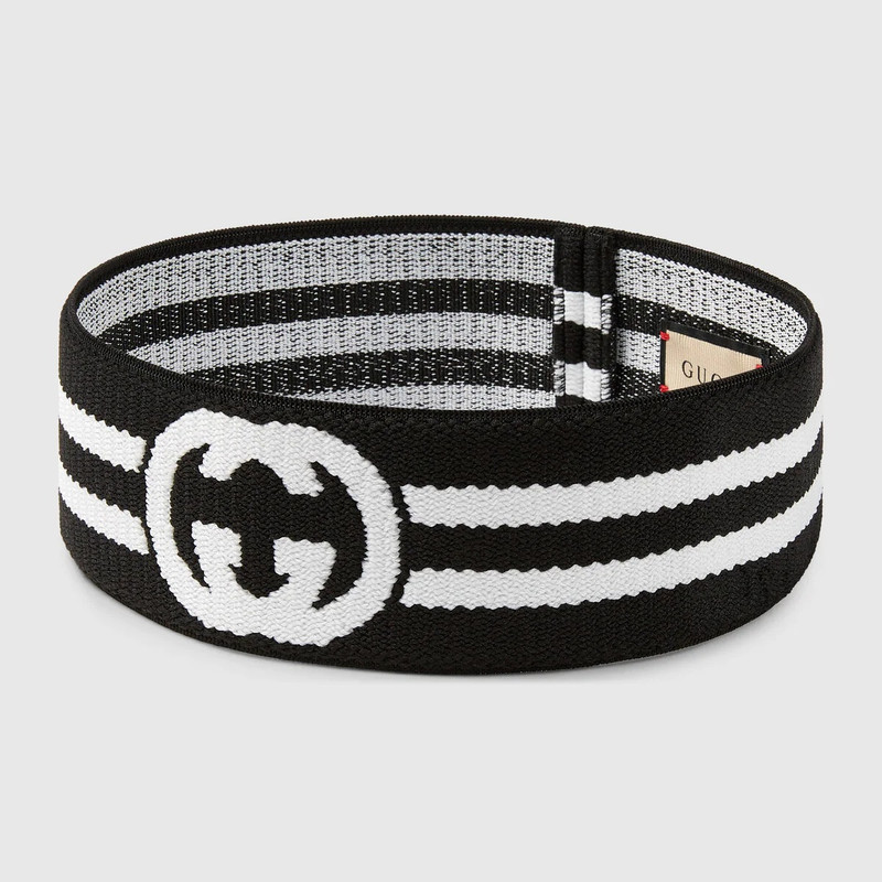 GUCCI Interlocking G stripe headband outlook