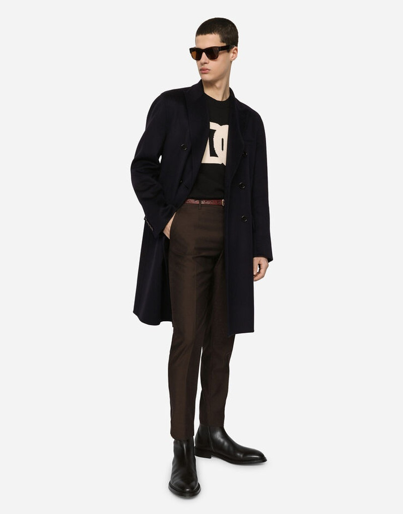 Double-breasted double cashmere coat 1