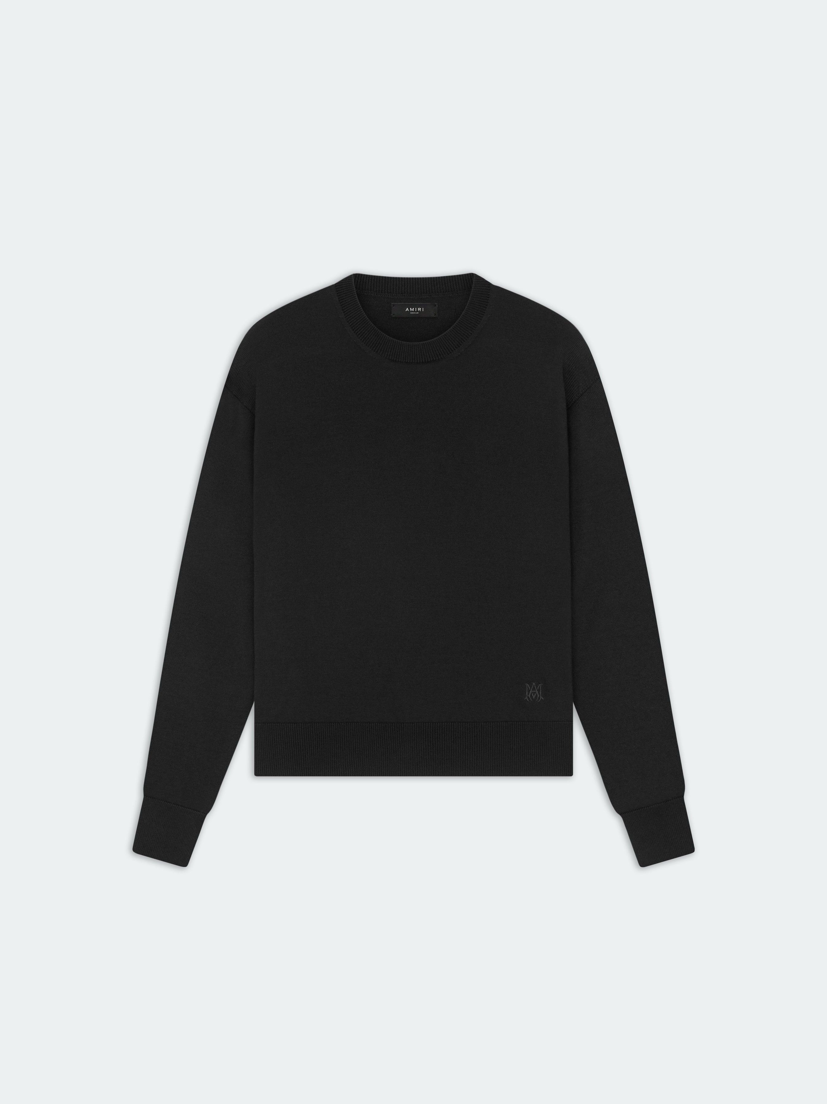 LONG SLEEVE CREW-BLACK - 1