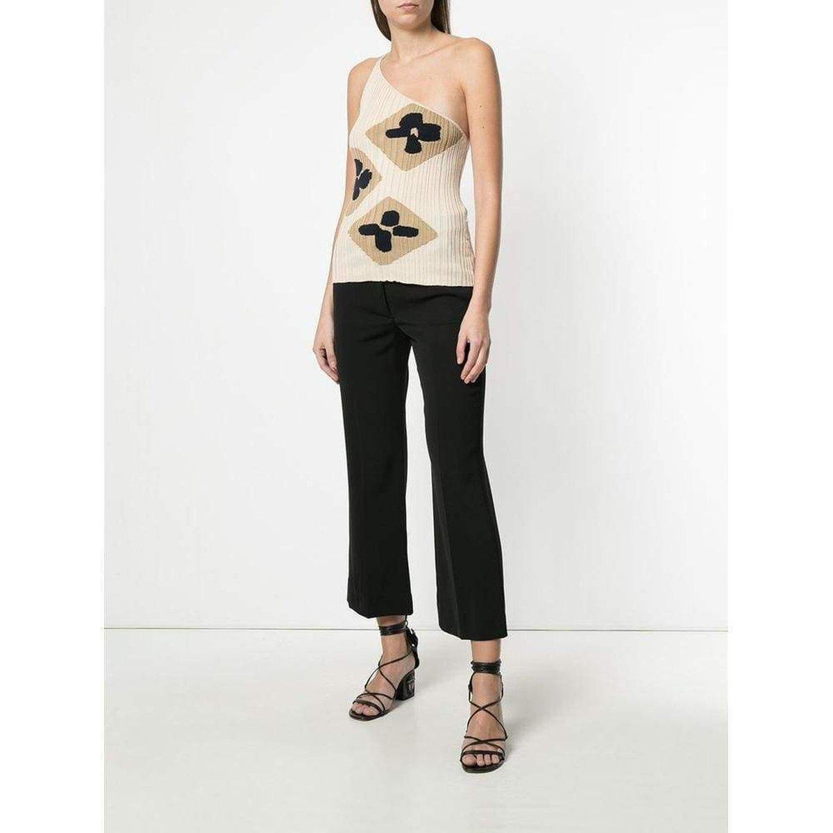 Rib Knit One Shoulder La Maille Caldu Top - 4