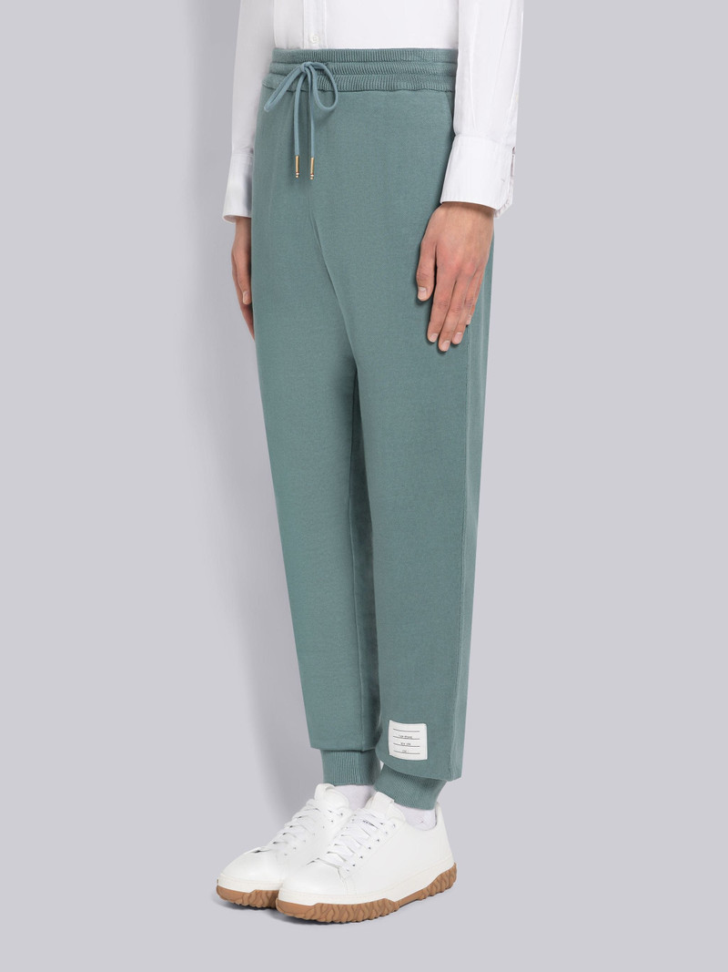 Thom Browne Solid Loopback Topstitch Garment Dyed Sweatpants outlook