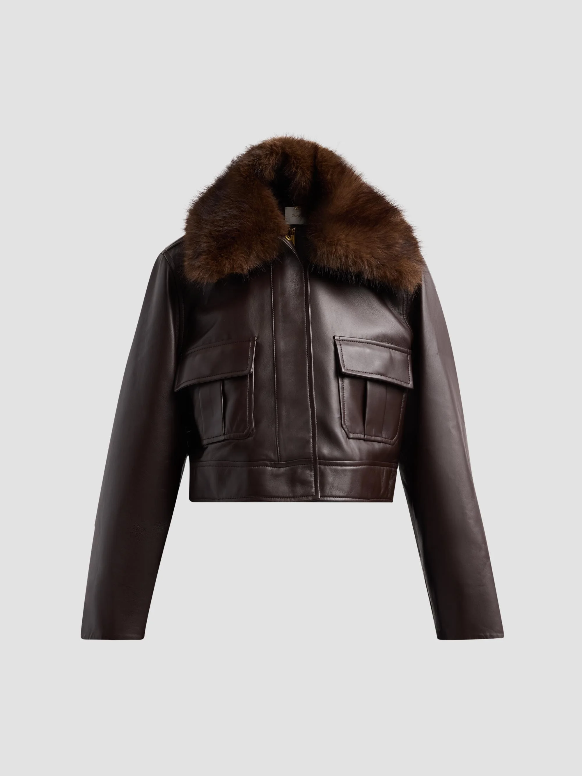 Women's Valiant Leather Jacket - Chocolate - 1