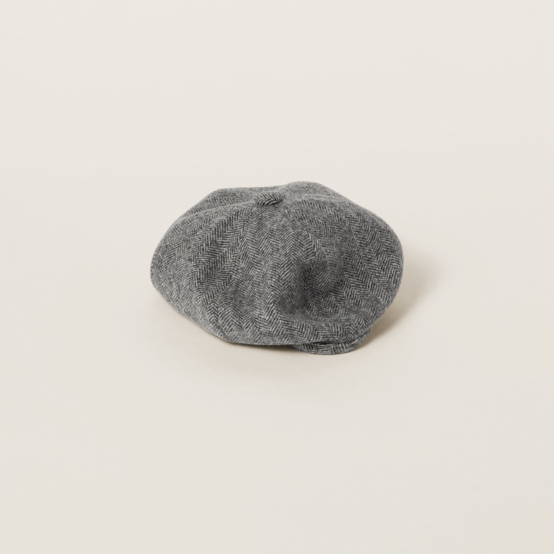 Wool chevron beret 1